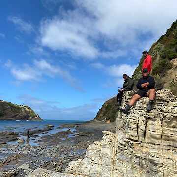 Tauira exploring Jacks Bay.