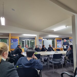 Terry Nicholas spoke to the Murihiku Regeneration projects - providing a more general overview.